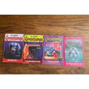 LOT OF 4  VINTAGE 1990's GOOSEBUMPS PAPERBACK BOOKS- R.L. STINE
